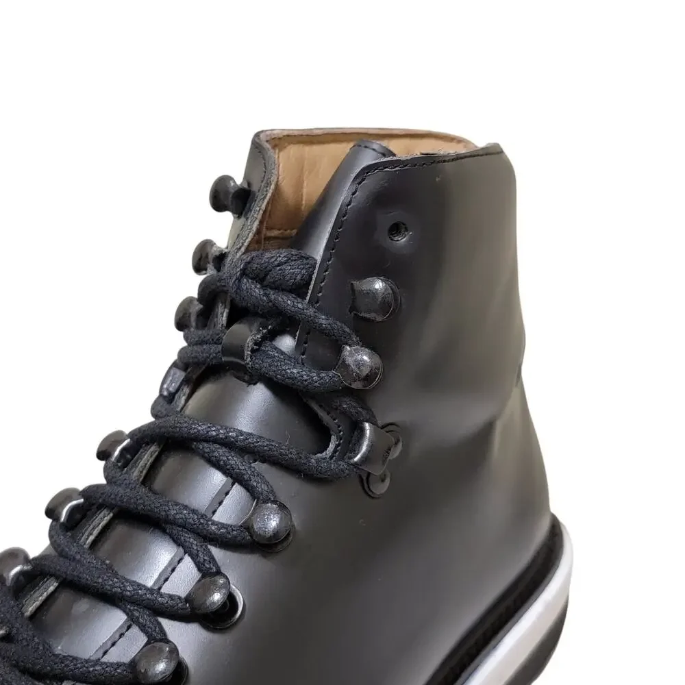 Vintage Foundry Co Men Combat Fashion Boots Talon Size US 7.5M Black Leather